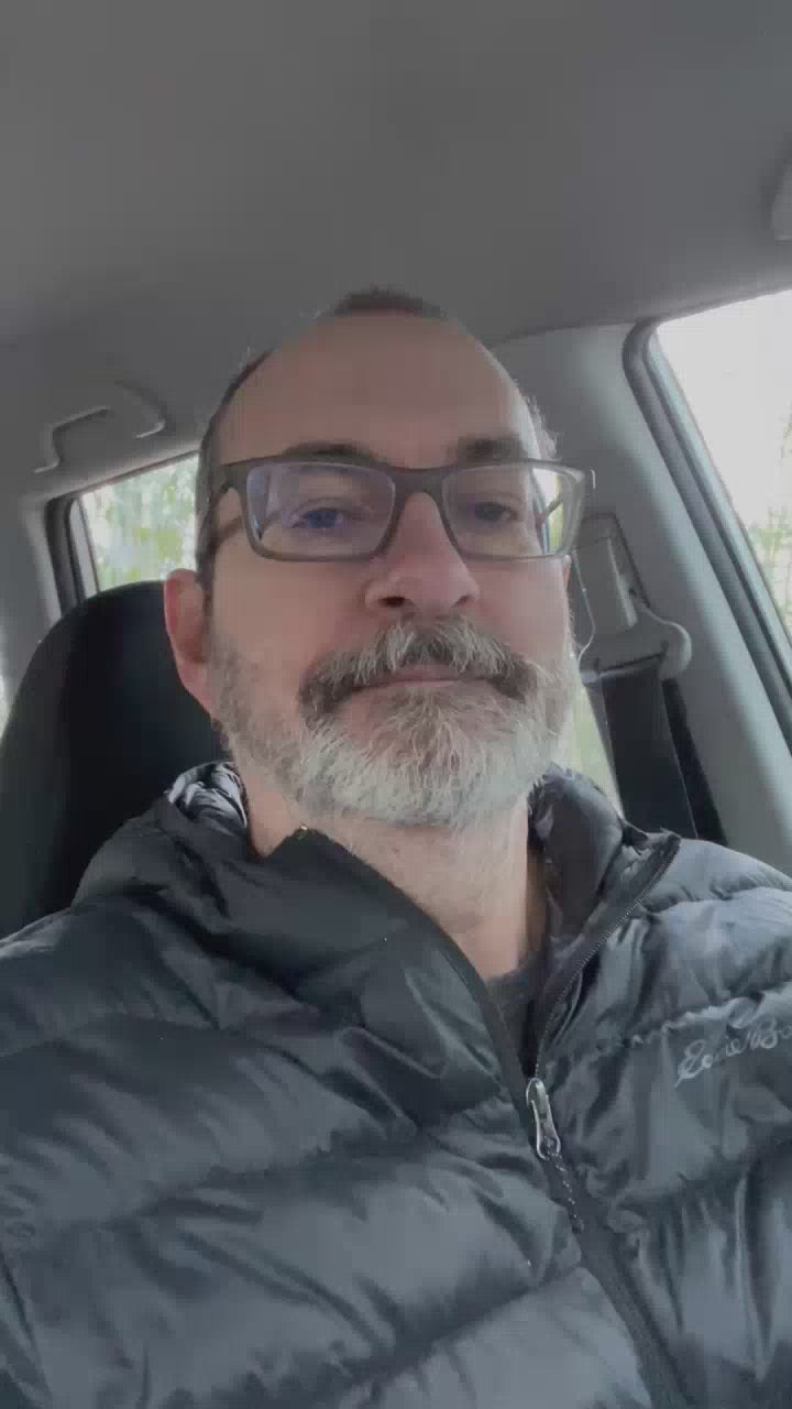 man in a car
