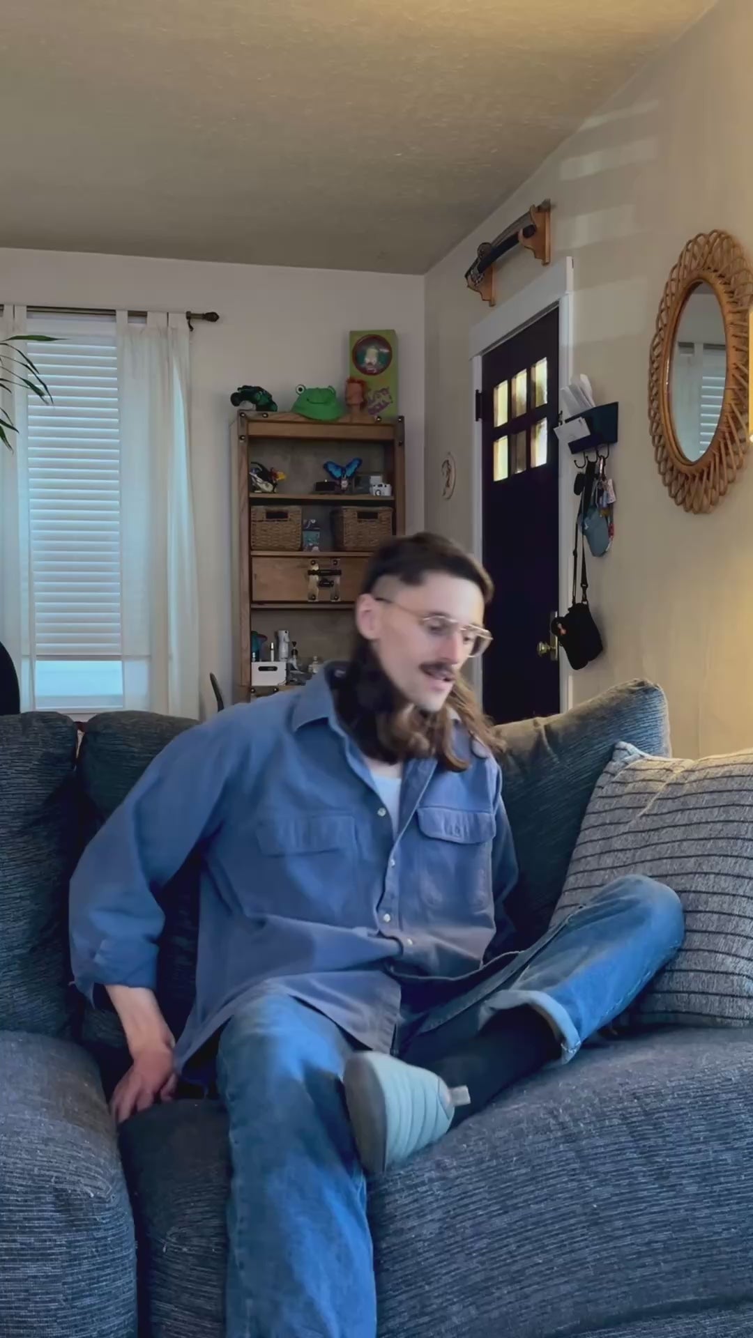 man on the couch